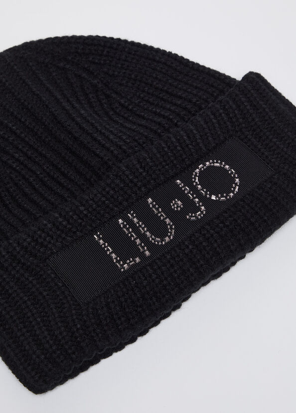 Liu Jo Berretto in maglia con logo Offerta