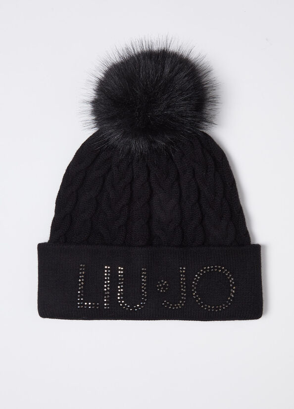 Liu Jo Berretto in maglia con pon pon Economico
