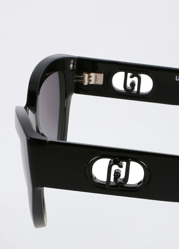 Liu Jo Occhiali da sole neri cat-eye Lightning offer