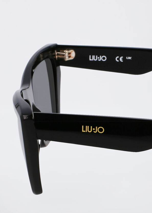 Liu Jo Occhiali da sole neri cat-eye Offerte giornaliere
