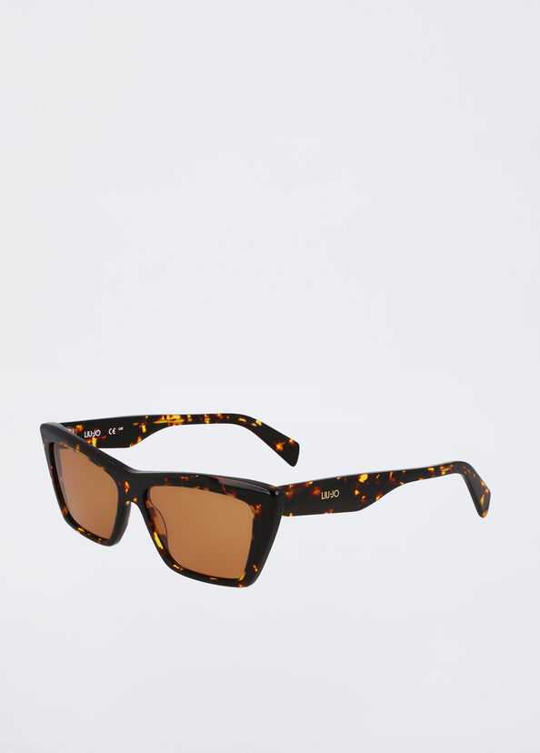 Liu Jo Occhiali da sole cat-eye tartarugati Offerte speciali