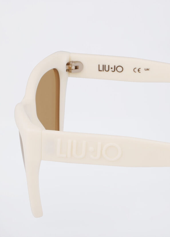 Liu Jo Occhiali da sole bianchi cat-eye Super Saving Price