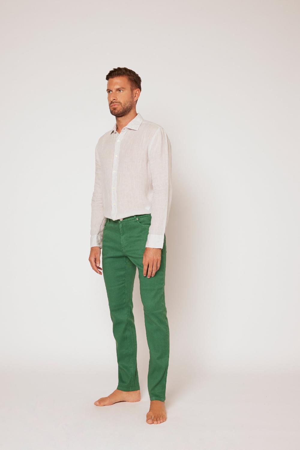 120% Lino 5 Pocket Regular Pant Nuovo