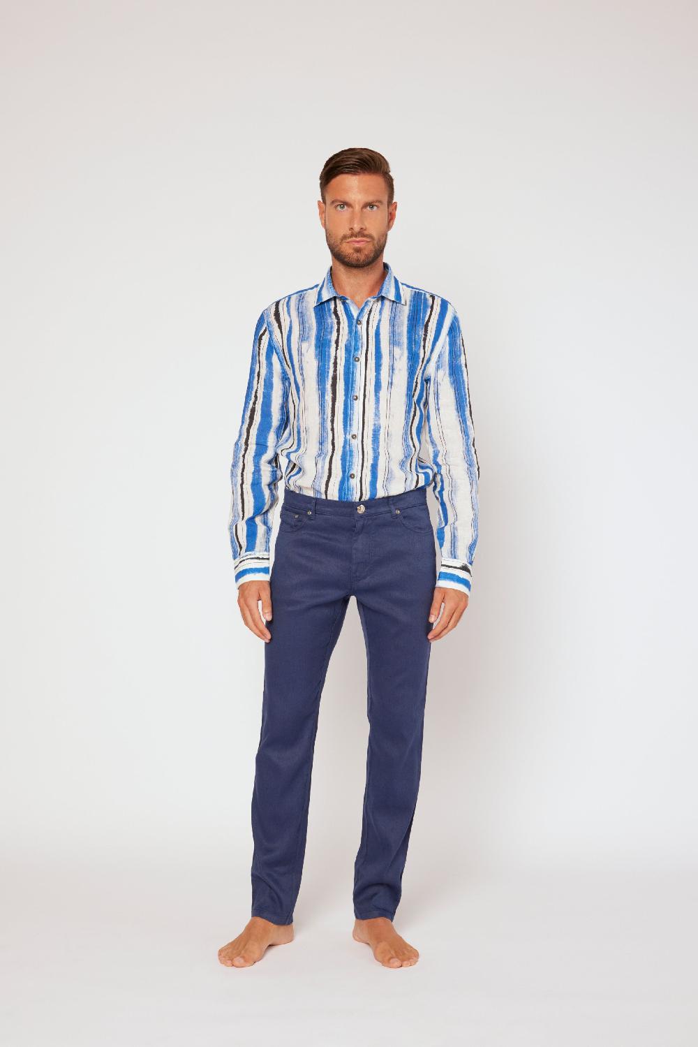120% Lino 5 Pocket Regular Pant Nuovo