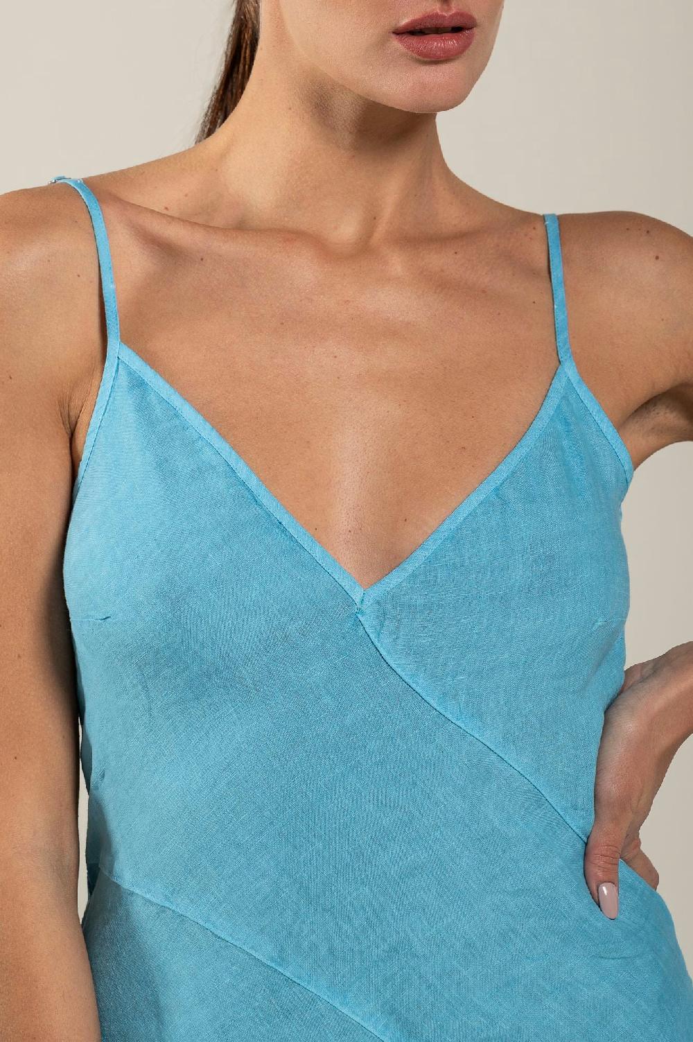 120% Lino Maxi Dress Offerta
