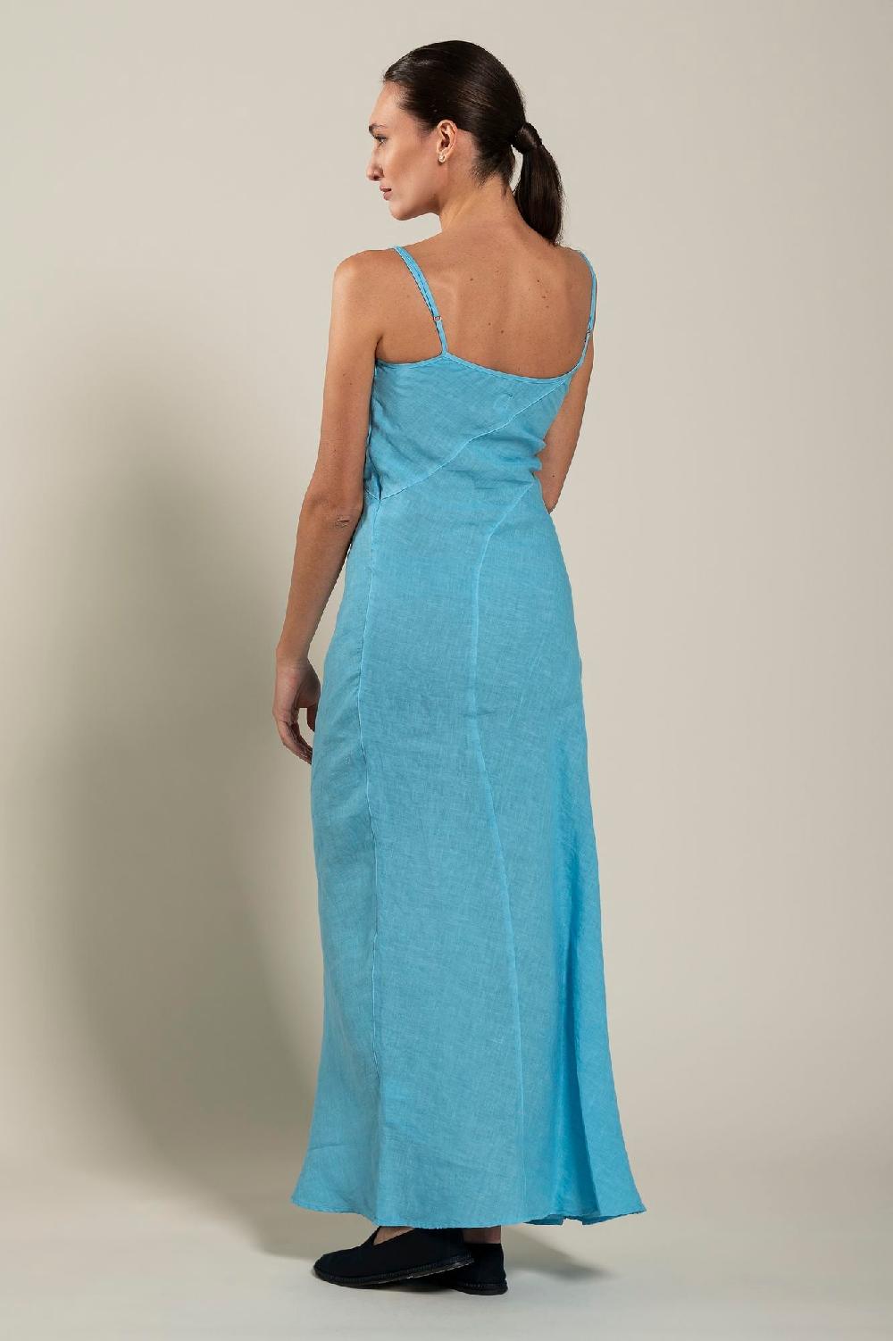 120% Lino Maxi Dress Offerta