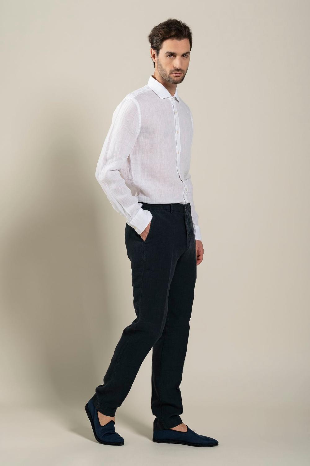 120% Lino Man Chino Pant Offerte