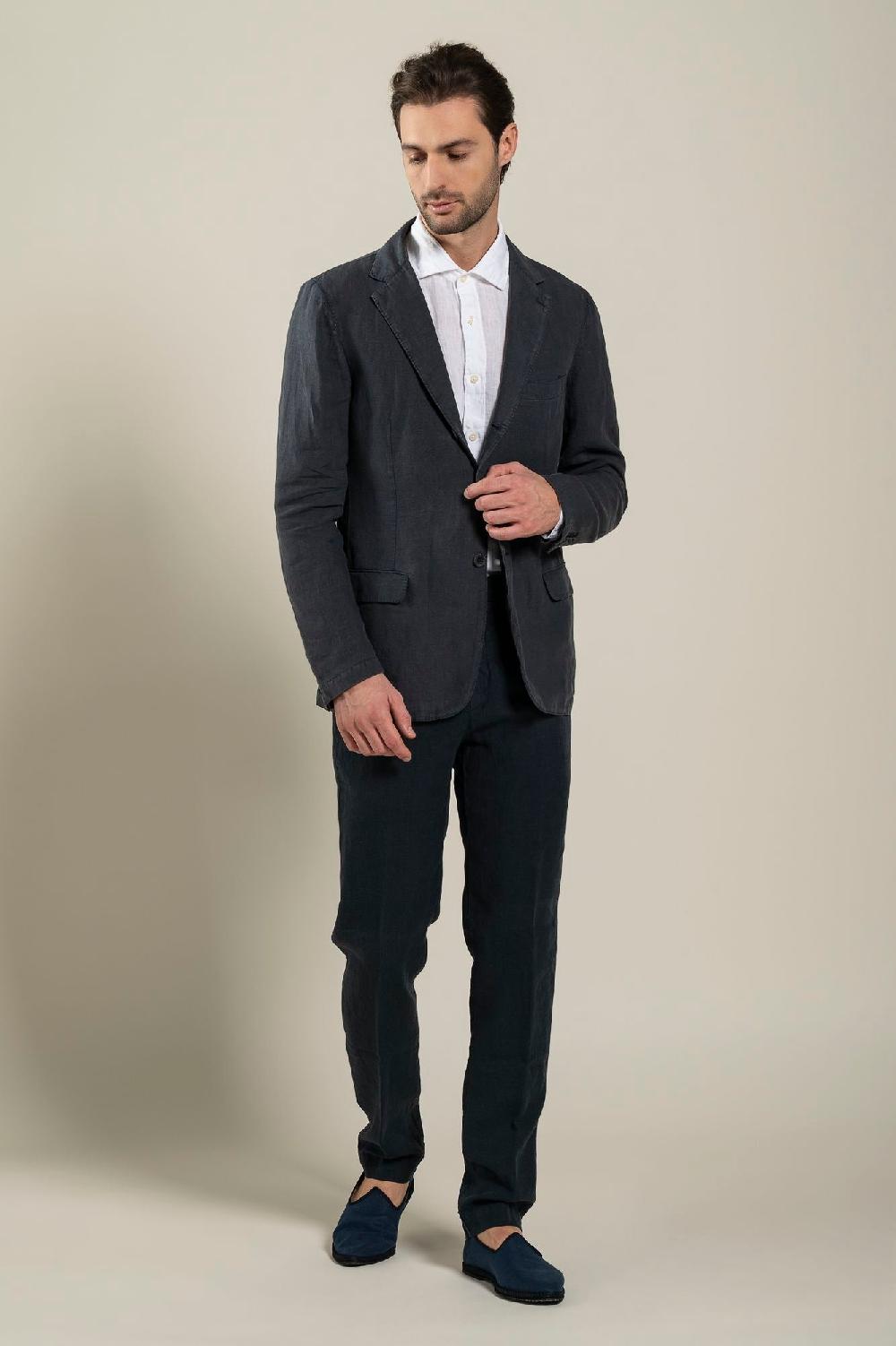 120% Lino Man Blazer Hotsell