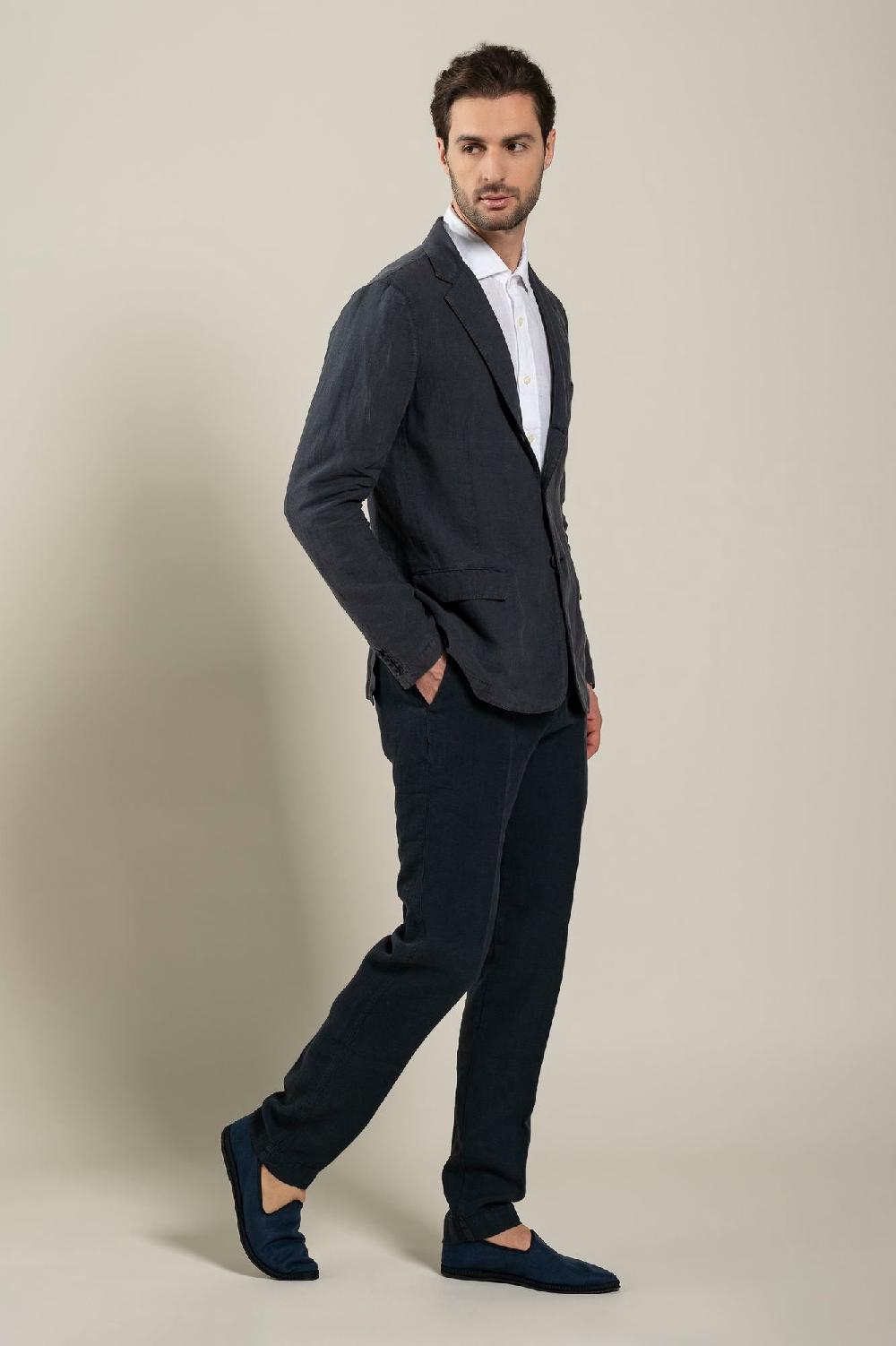 120% Lino Man Blazer Hotsell