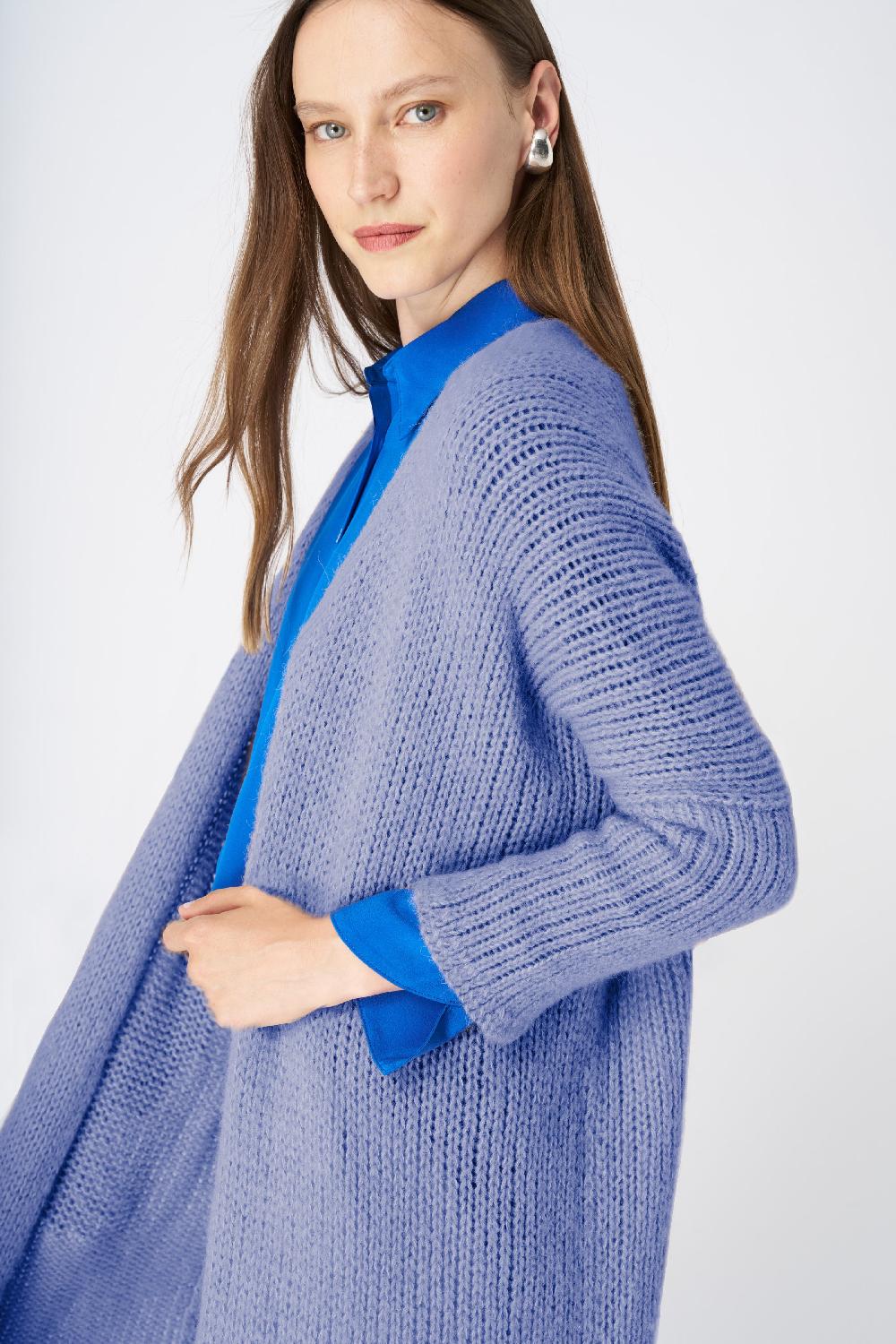 120% Lino Cashmere Blend Duster Qualità