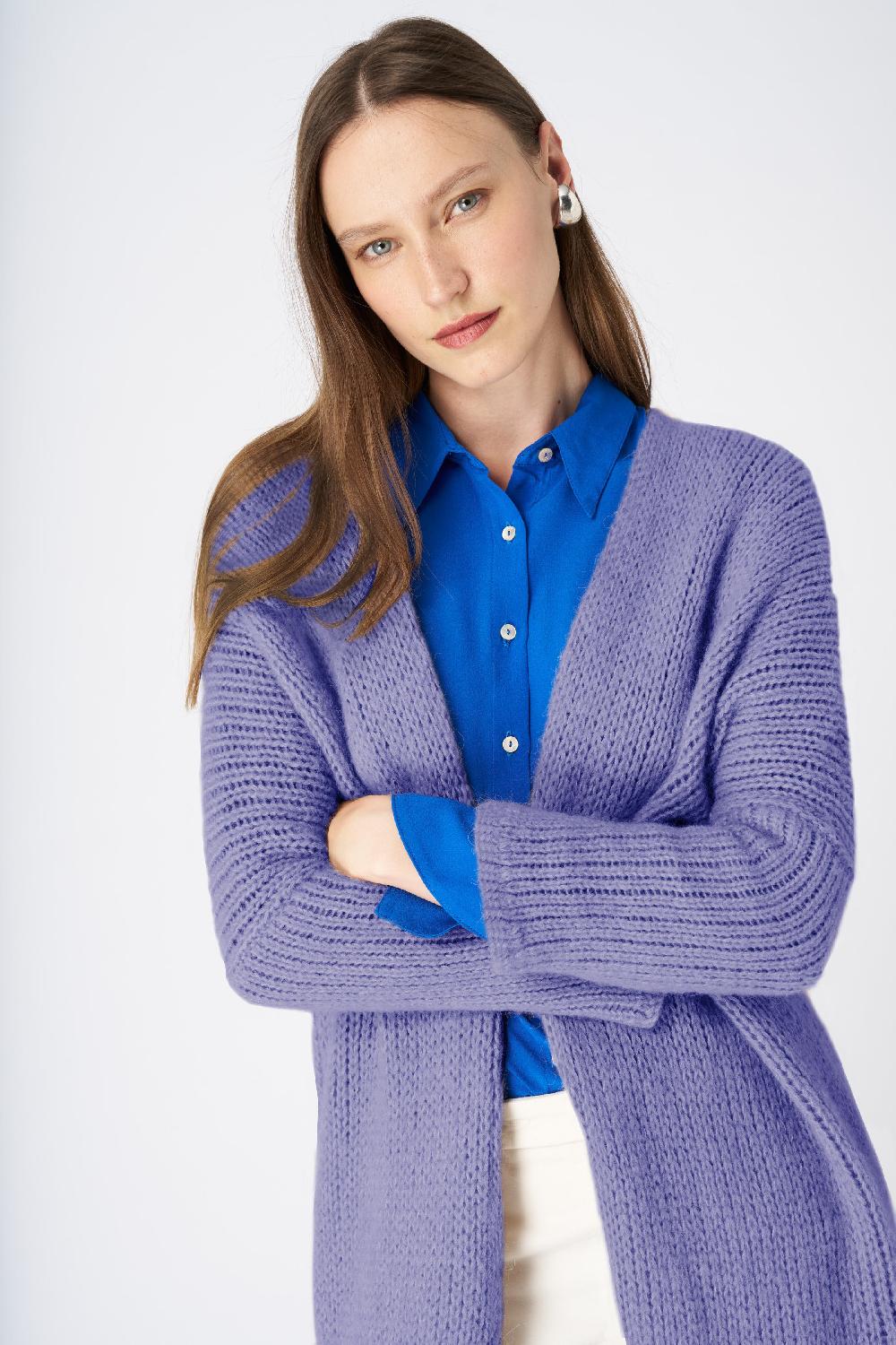120% Lino Cashmere Blend Duster Qualità