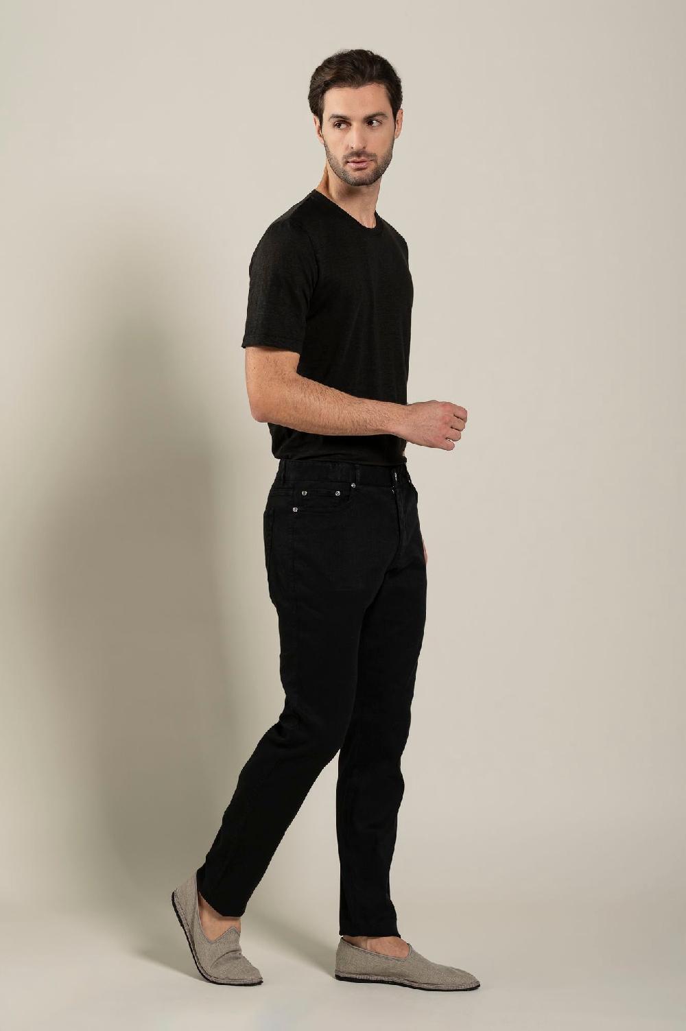 120% Lino 5 Pocket Slim Fit Pants Sottocosto