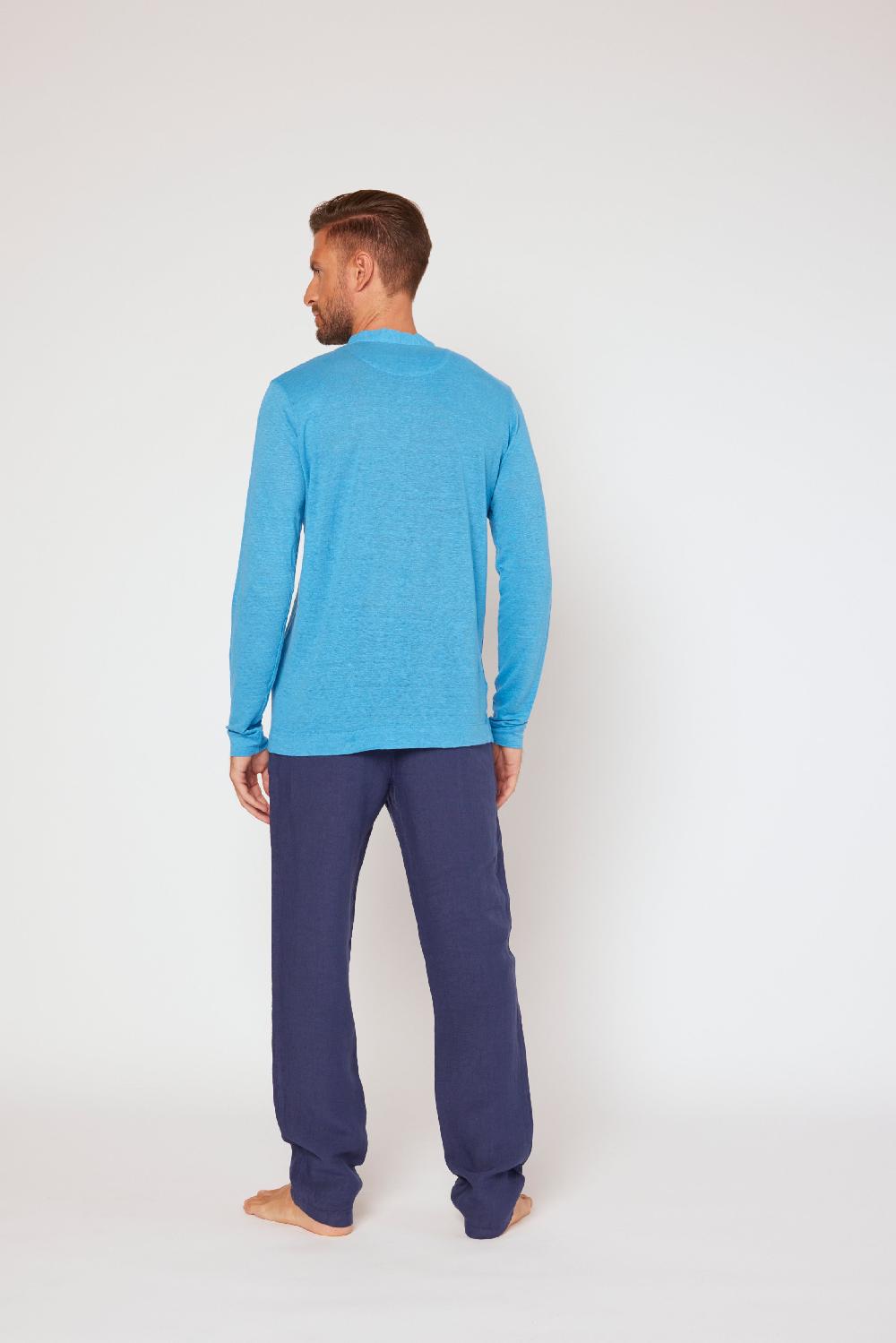 120% Lino Long Sleeve T-Shirt Fino al 55% di sconto