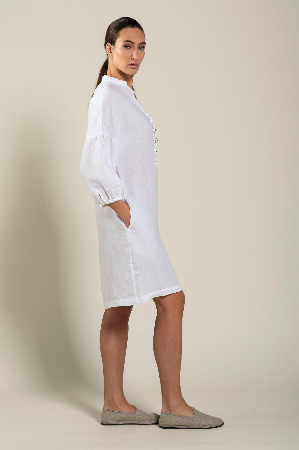 120% Lino Dress With Pockets Affare Del Giorno