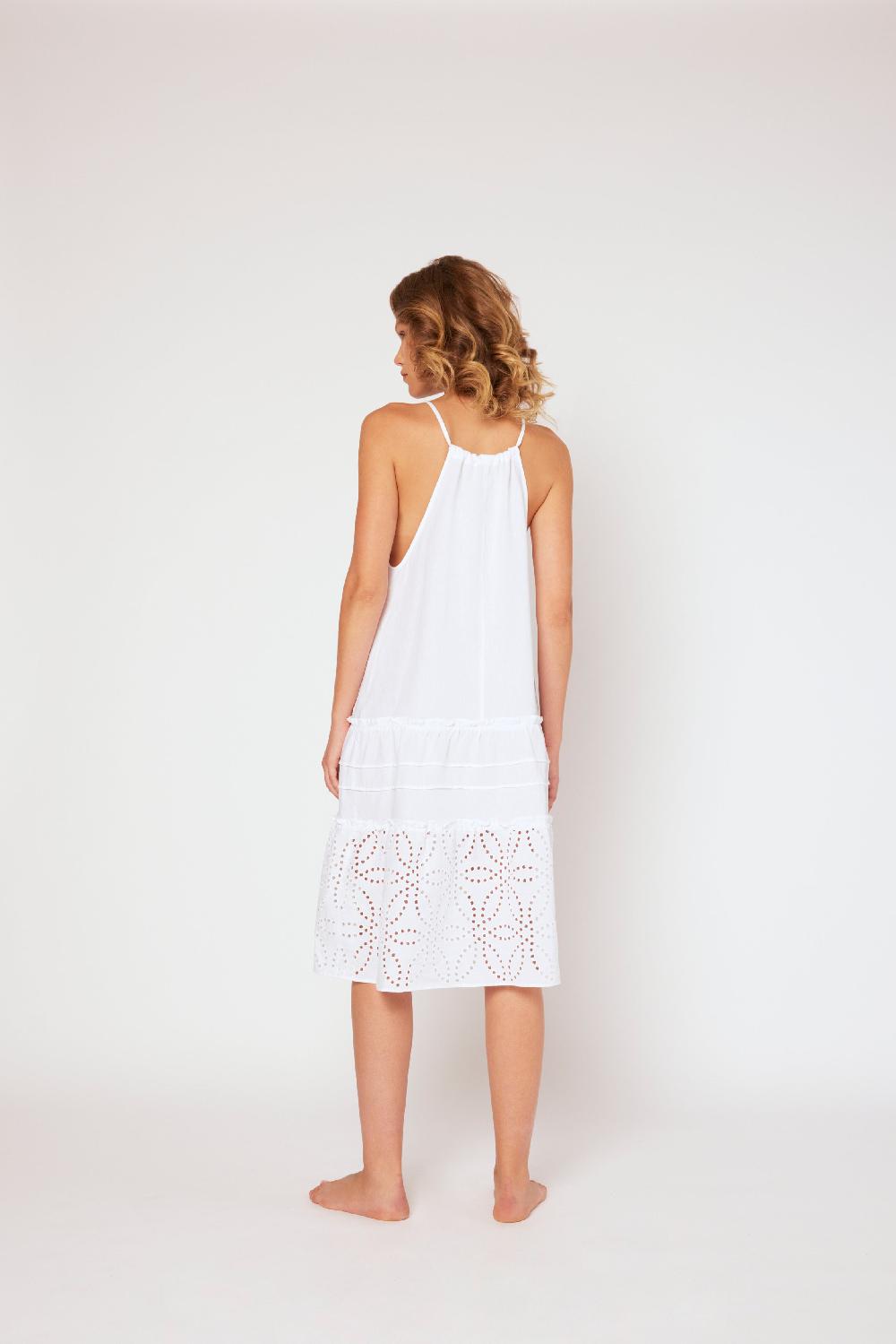 120% Lino Halter Short Dress Offerte