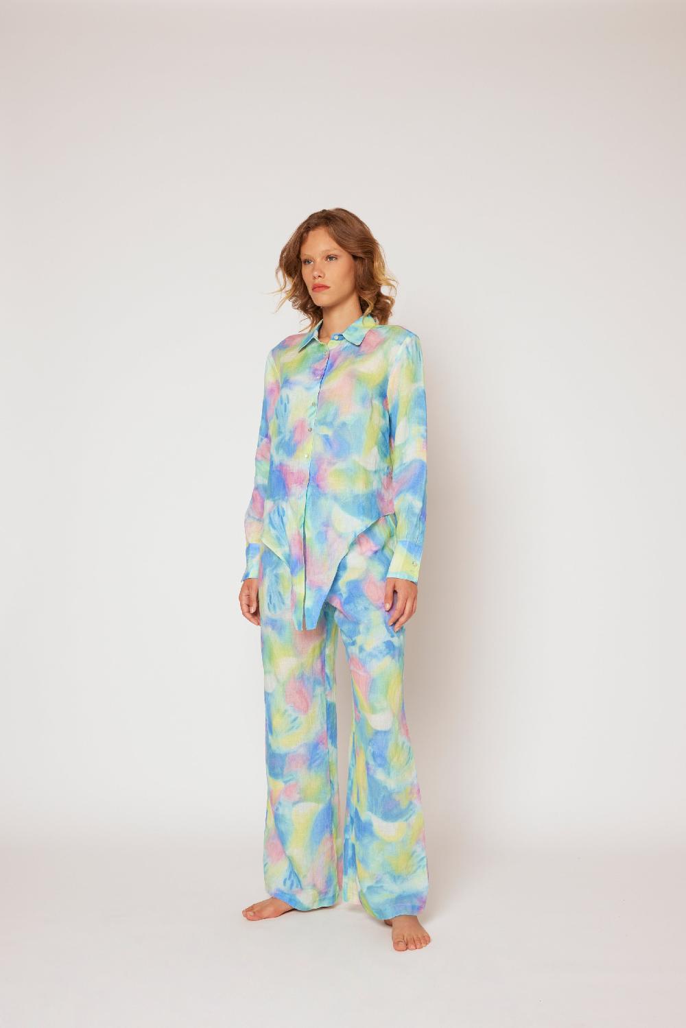120% Lino Tie Dye Pant I Più Venduti