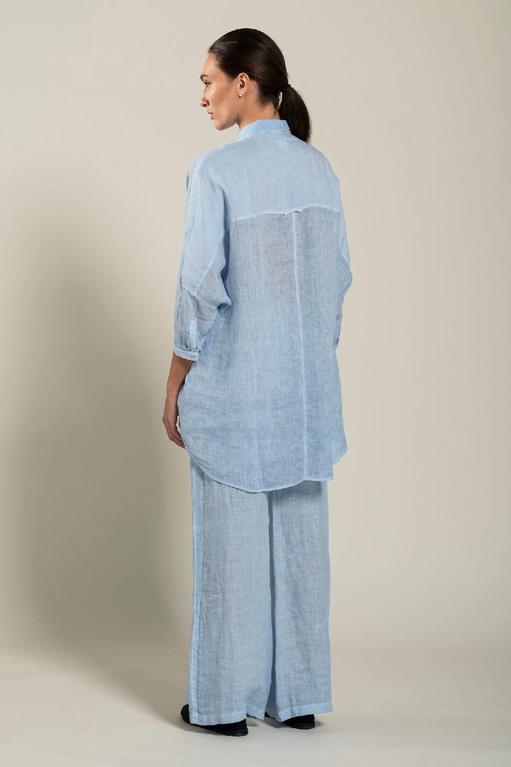 120% Lino Oversized Long Shirt Promozione Limitata