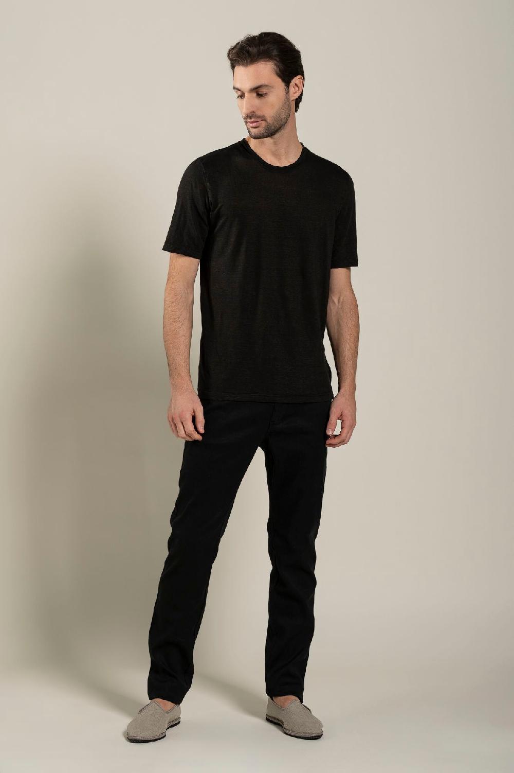 120% Lino Short Sleeve Man T-Shirt Sottocosto