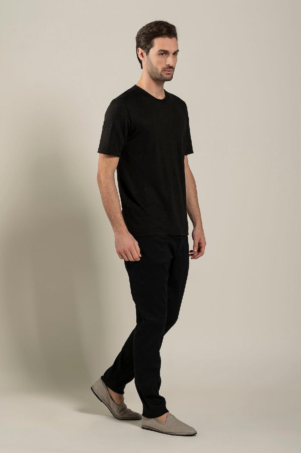 120% Lino Short Sleeve Man T-Shirt Sottocosto