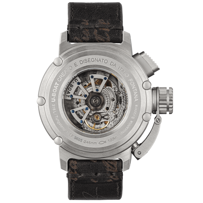 U Boat CHIMERA 46MM SS NERO Nuovo