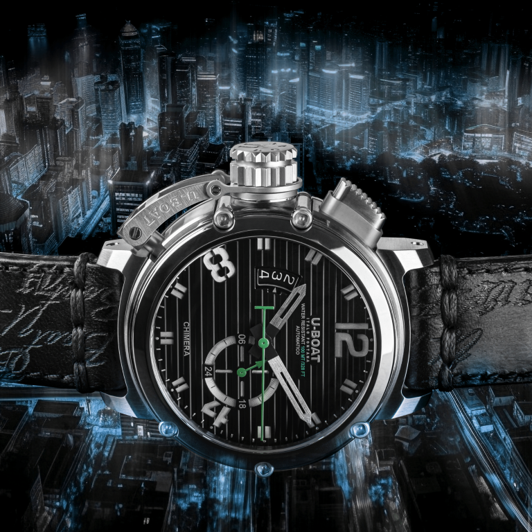 U Boat CHIMERA 46MM SS NERO Nuovo