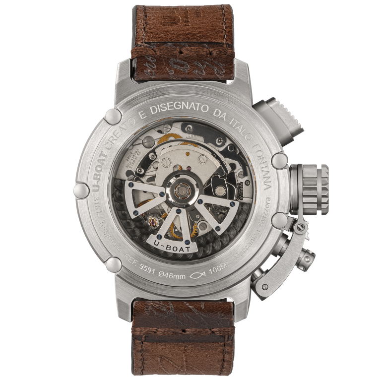U Boat CHIMERA 46MM CHRONO SS VERDE Promozione