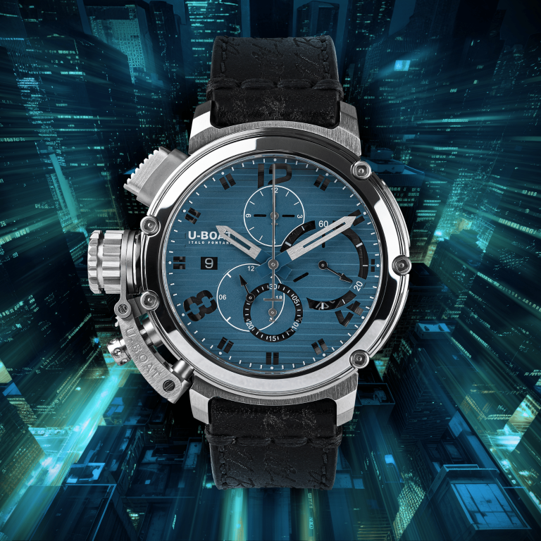 U Boat CHIMERA 46MM CHRONO SS BLU Pezzi Unici