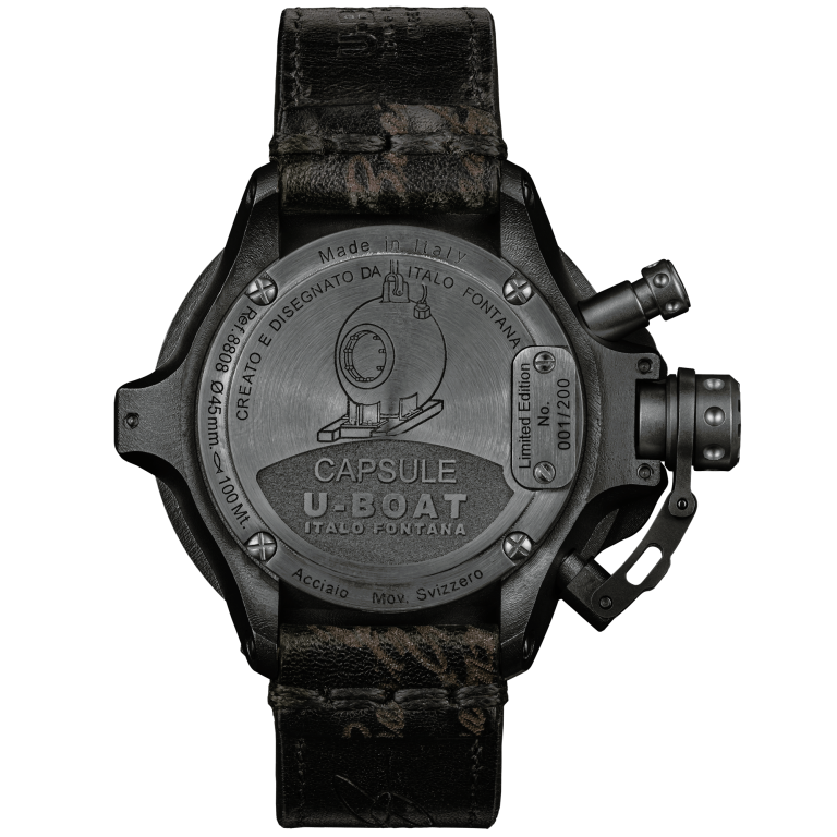 U Boat CAPSULE 45MM PVD BK BL Fino Al -60%