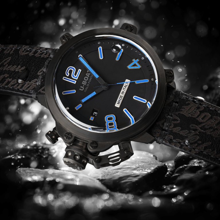 U Boat CAPSULE 45MM PVD BK BL Fino Al -60%