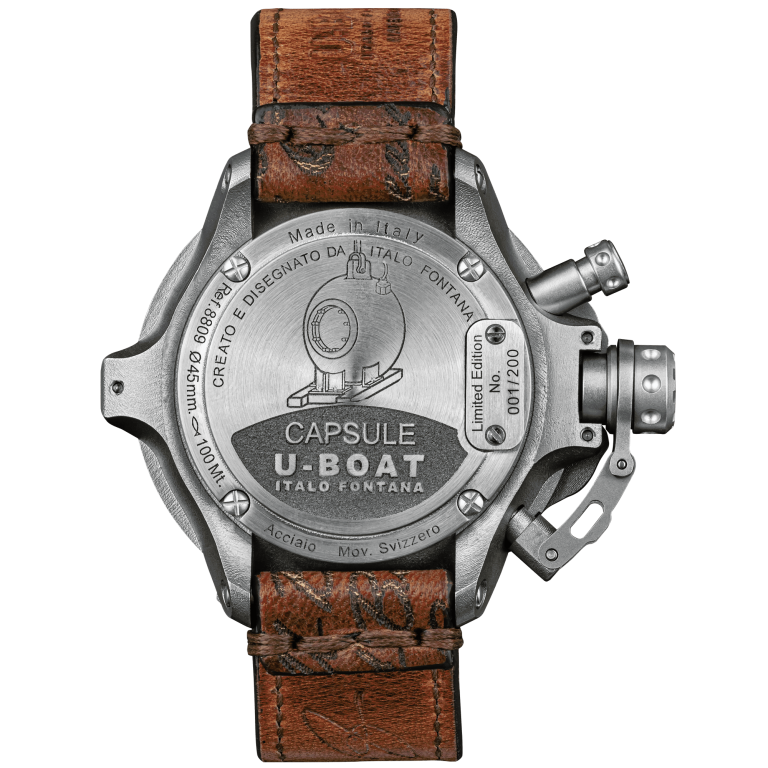 U Boat CAPSULE 45MM SS BK BE Shopping Online