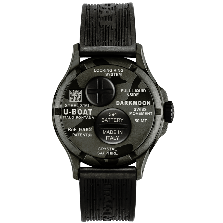 U Boat DARKMOON 40 MM BK GREY CURVED CAMOUFLAGE Prezzo Ridotto