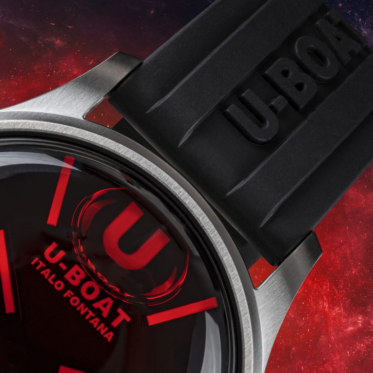U Boat DARKMOON 40 MM SS RED GLASS Spedizione Gratuita