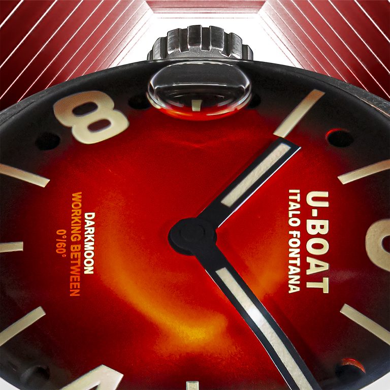 U Boat DARKMOON 40 MM RED SS SOLEIL Pezzi Unici