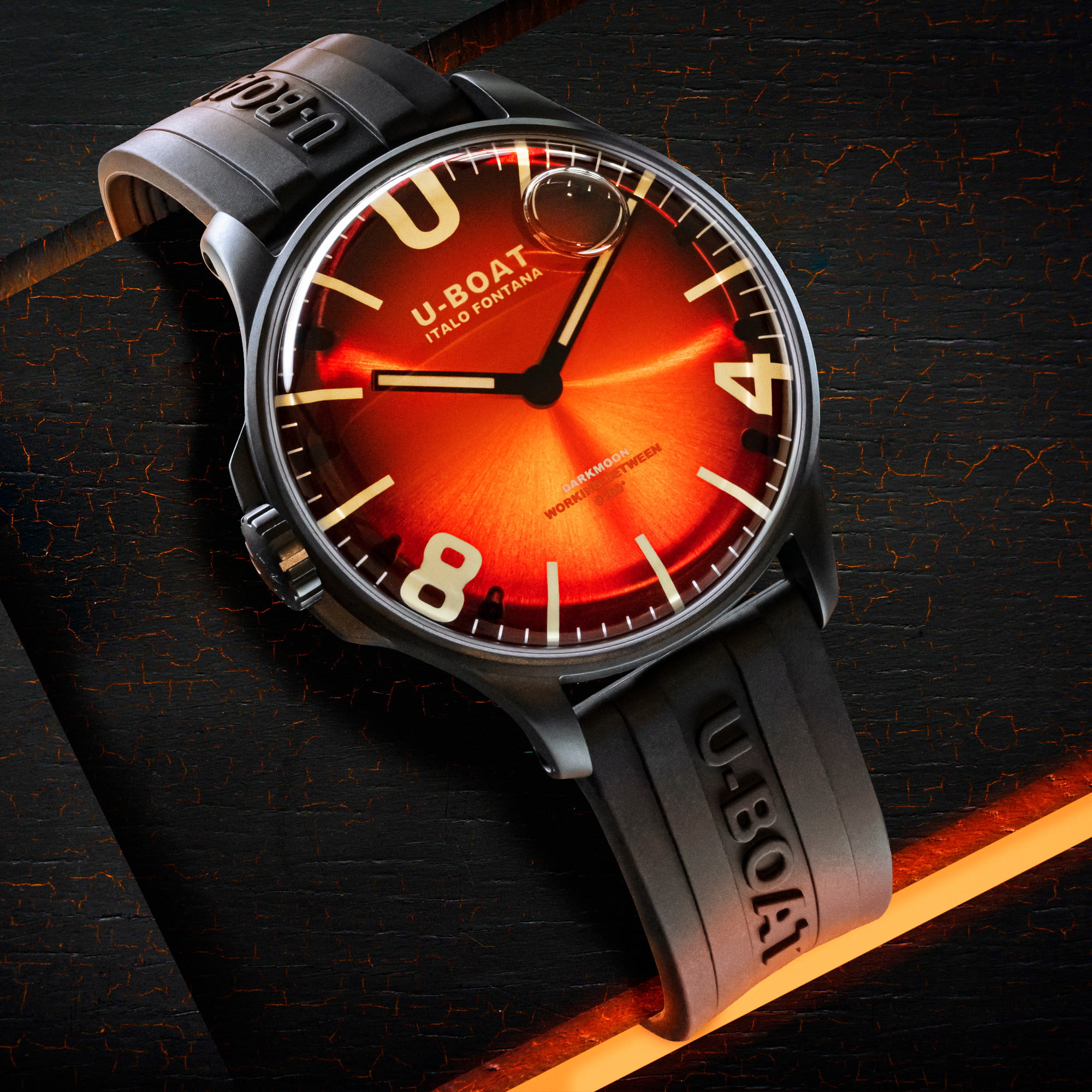 U Boat DARKMOON 44MM RED PVD SOLEIL Saldi Di Fabbrica
