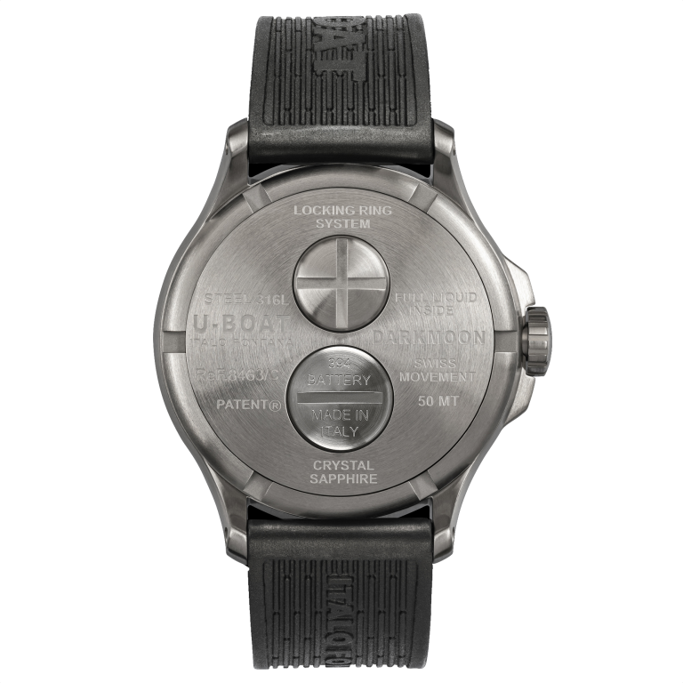 U Boat DARKMOON 44MM BLACK SS Nuova