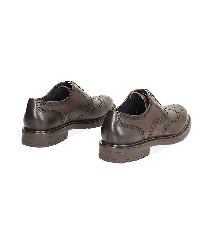 Valerio 1966 Stringate oxford moro in pelle | Valerio 1966 Soddisfazione Garantita