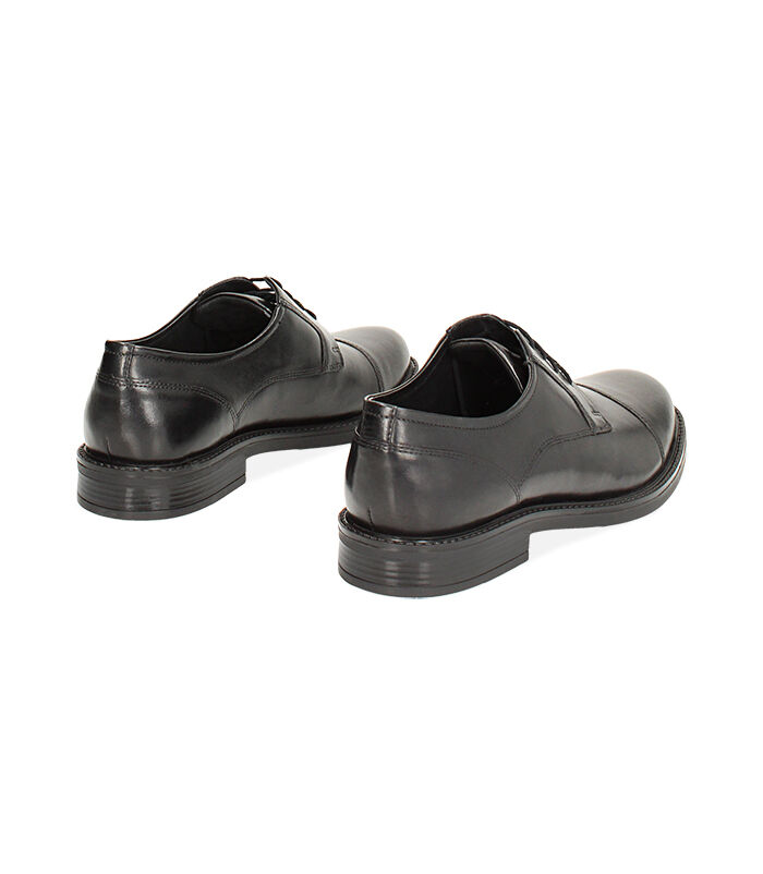 Valerio 1966 MAN SHOES OXFORD LEATHER NERO Fino Al -60%