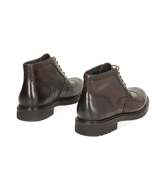 Valerio 1966 Polacchino stile oxford in pelle moro | Valerio 1966 Novità