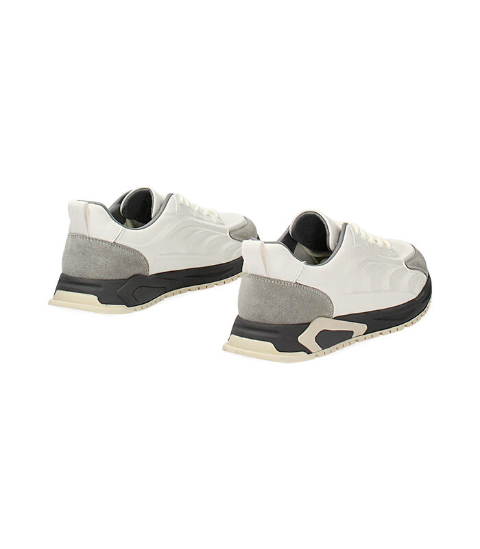 Valerio 1966 Sneakers uomo bianco/grigio in pelle | Valerio 1966 Vendite Flash