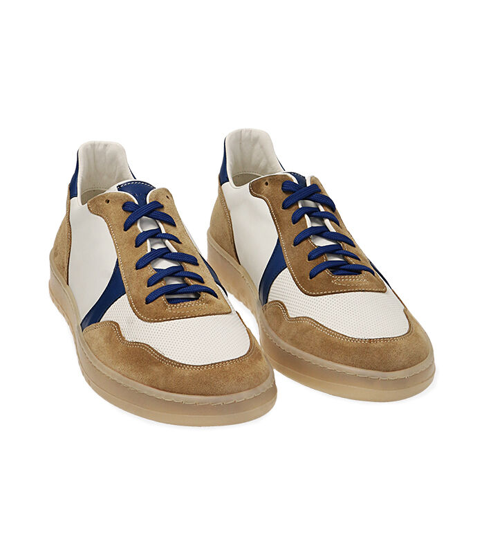 Valerio 1966 Sneakers uomo bianco/blu in pelle | Valerio 1966 2025