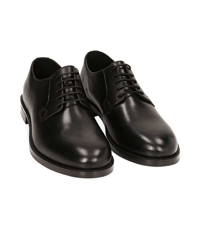Valerio 1966 Stringate uomo nere in pelle | Valerio 1966 Qualità