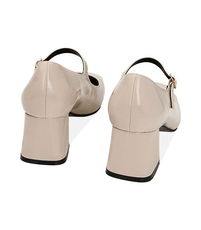 Valerio 1966 Décolleté donna panna cinturino in naplak tacco 5 5 cm | Valerio 1966 Vendita