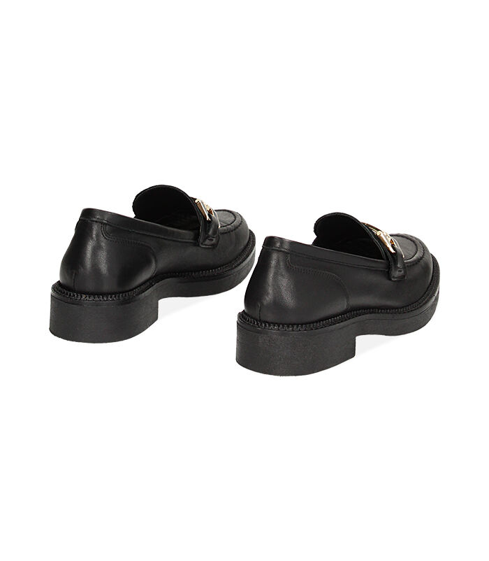 Valerio 1966 WOMEN SHOES MOCASSINS LEATHER NERO Offerta