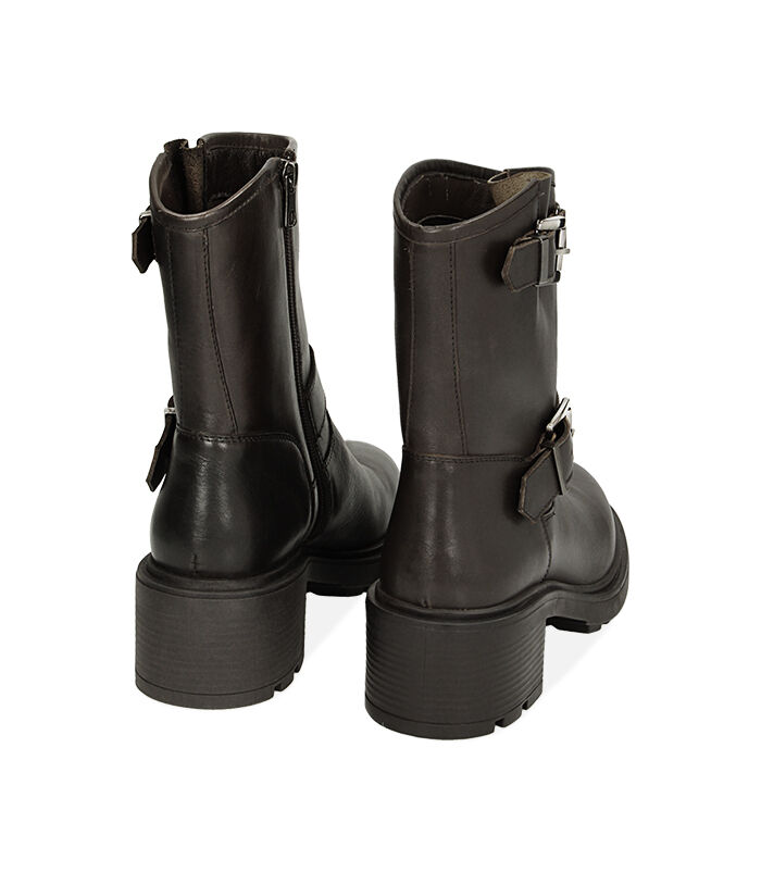 Valerio 1966 WOMEN SHOES BIKER LEATHER NERO Online