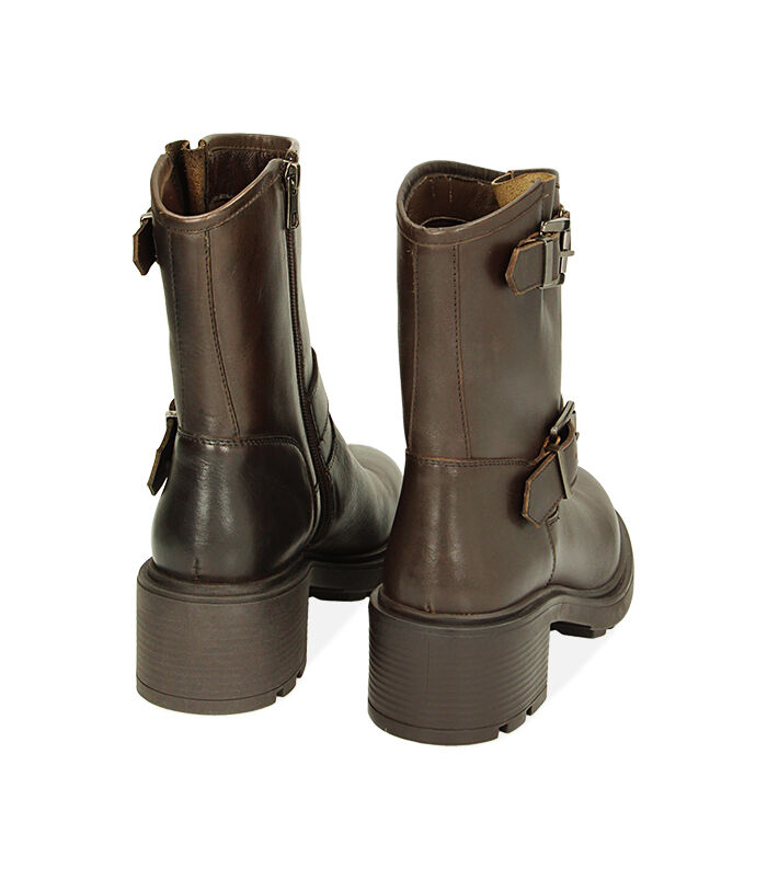 Valerio 1966 CALZATURA BIKER PELLE MORO Outlet