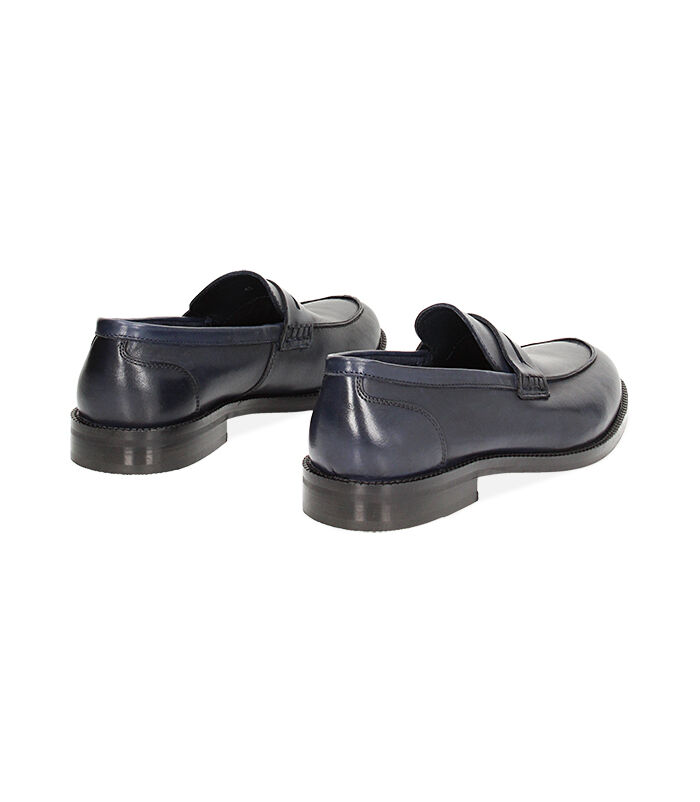 Valerio 1966 Mocassini uomo classic blu navy in pelle | Valerio 1966 Negozi Online