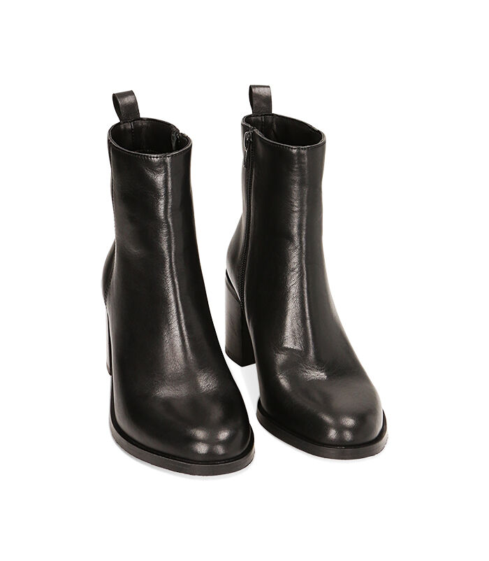 Valerio 1966 Stivaletti donna neri in pelle tacco 7 7 cm | Valerio 1966