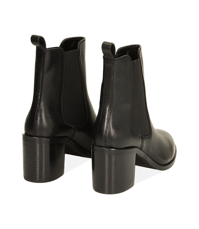 Valerio 1966 Stivaletti donna Chelsea neri in pelle tacco 7 7 cm | Valerio 1966 2025