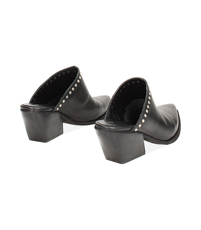 Valerio 1966 CALZATURA SABOT PELLE NERO Promozione