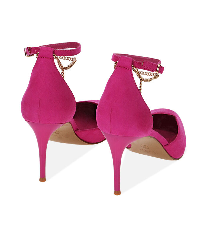 Valerio 1966 Décolleté donna fucsia in microfibra tacco 8 cm | Valerio 1966 In Vendita